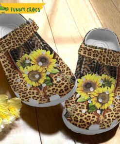 Animal Skin Sunflower Cheetah Floral Crocs Sandals