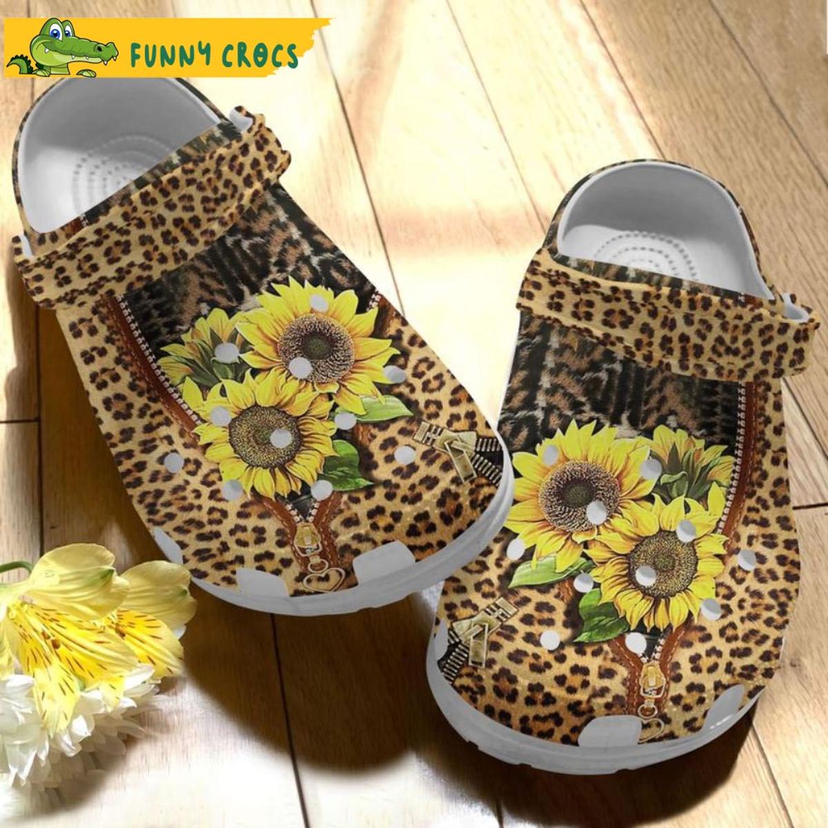 Autism Awareness Sunflower Puzzle Floral Crocs Clog Shoes