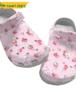 Hello Kitty In Light Pink Crocs Shoes