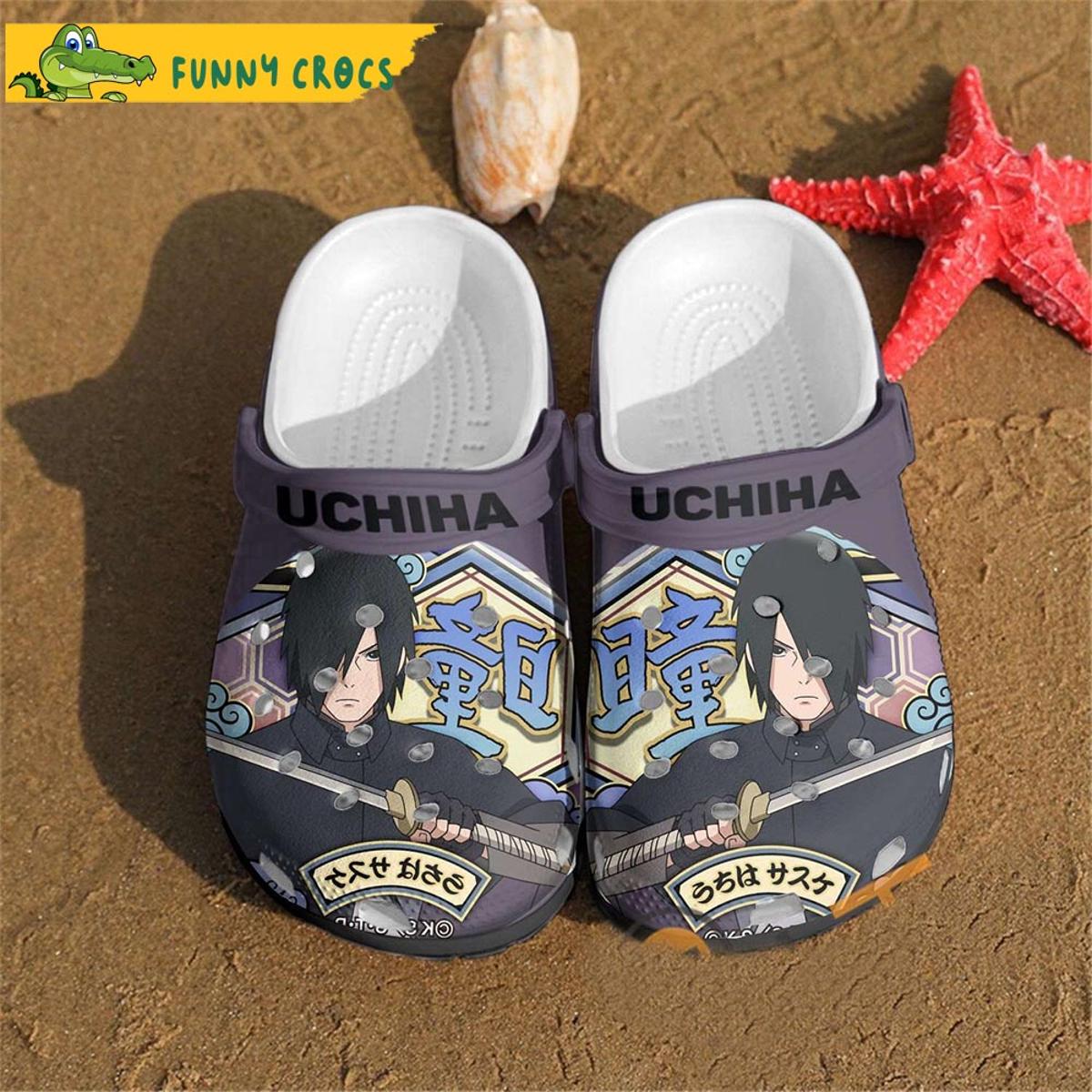 Anime Sasuke Uchiha Naruto Crocs Sandals