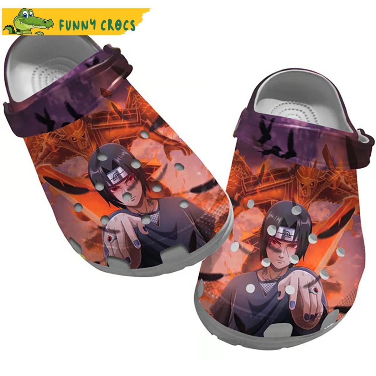 Uchiha Sasuke In Naruto Anime Crocs Clog