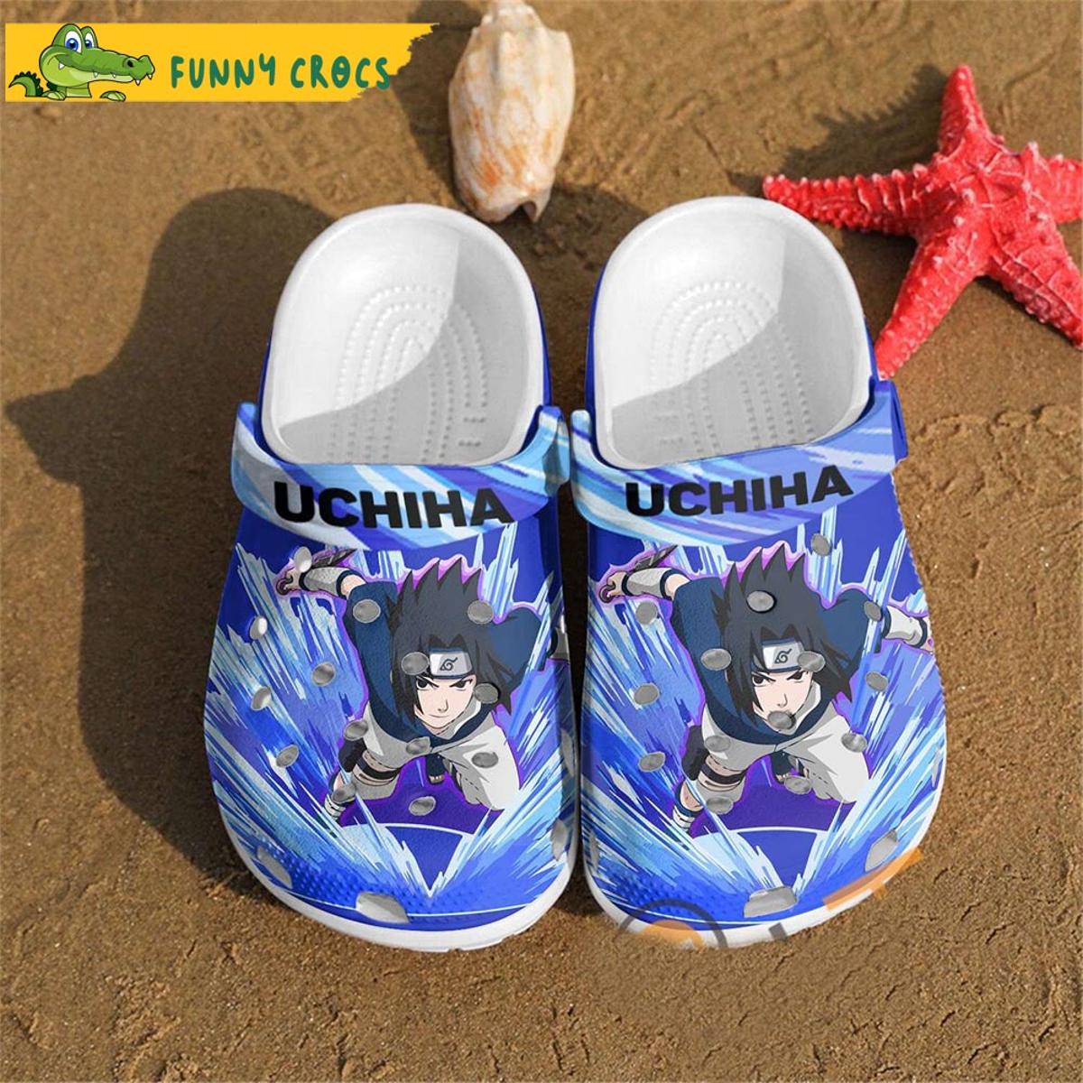 Anime Uchiha Sasuke Naruto Crocs Clog Shoes