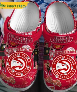 Atlanta Hawks Nba Red Crocs Clog Slippers