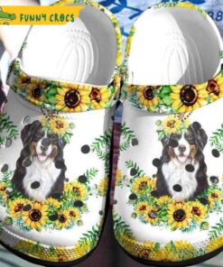 Australian Shepherd Sunflower Crocs Slippers