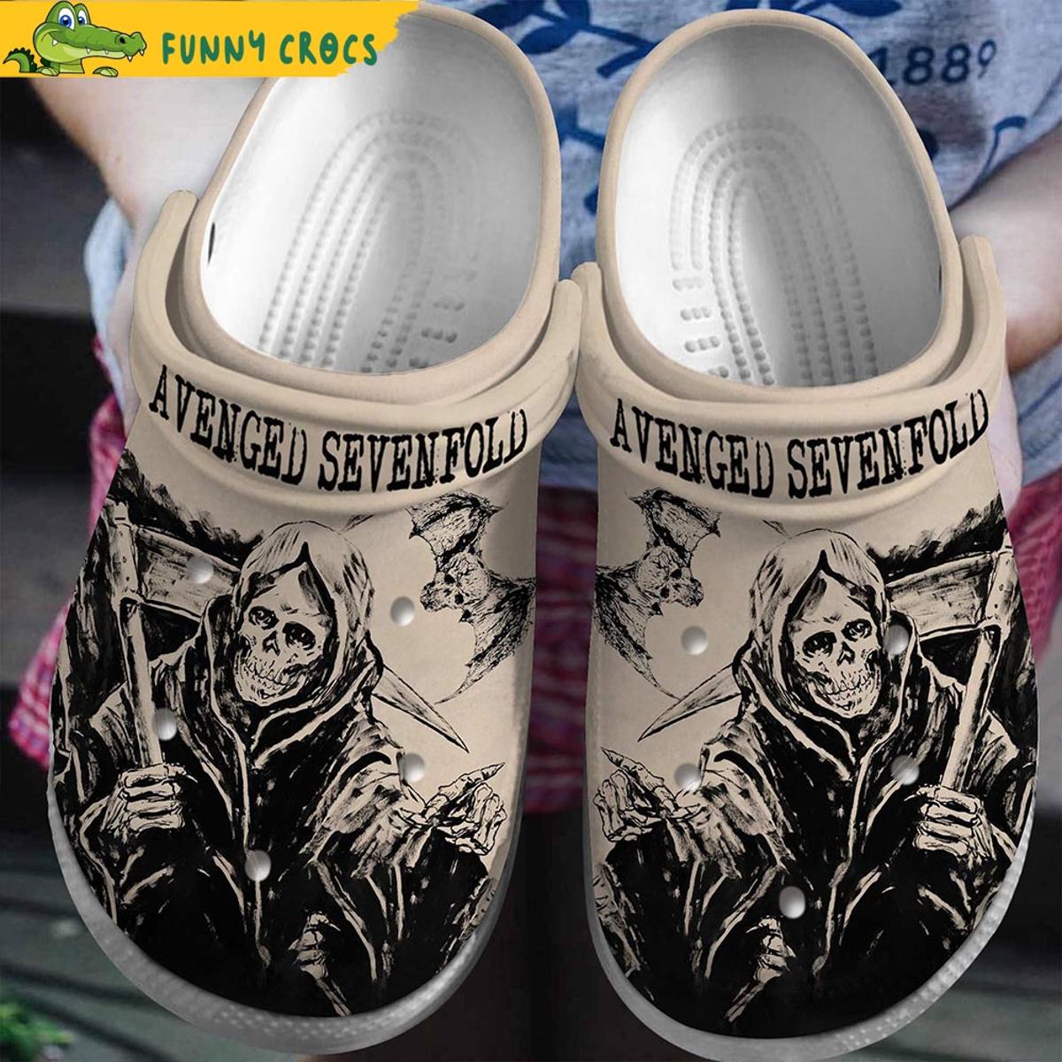 Avenged Sevenfold Pattern Crocs Clog Shoes