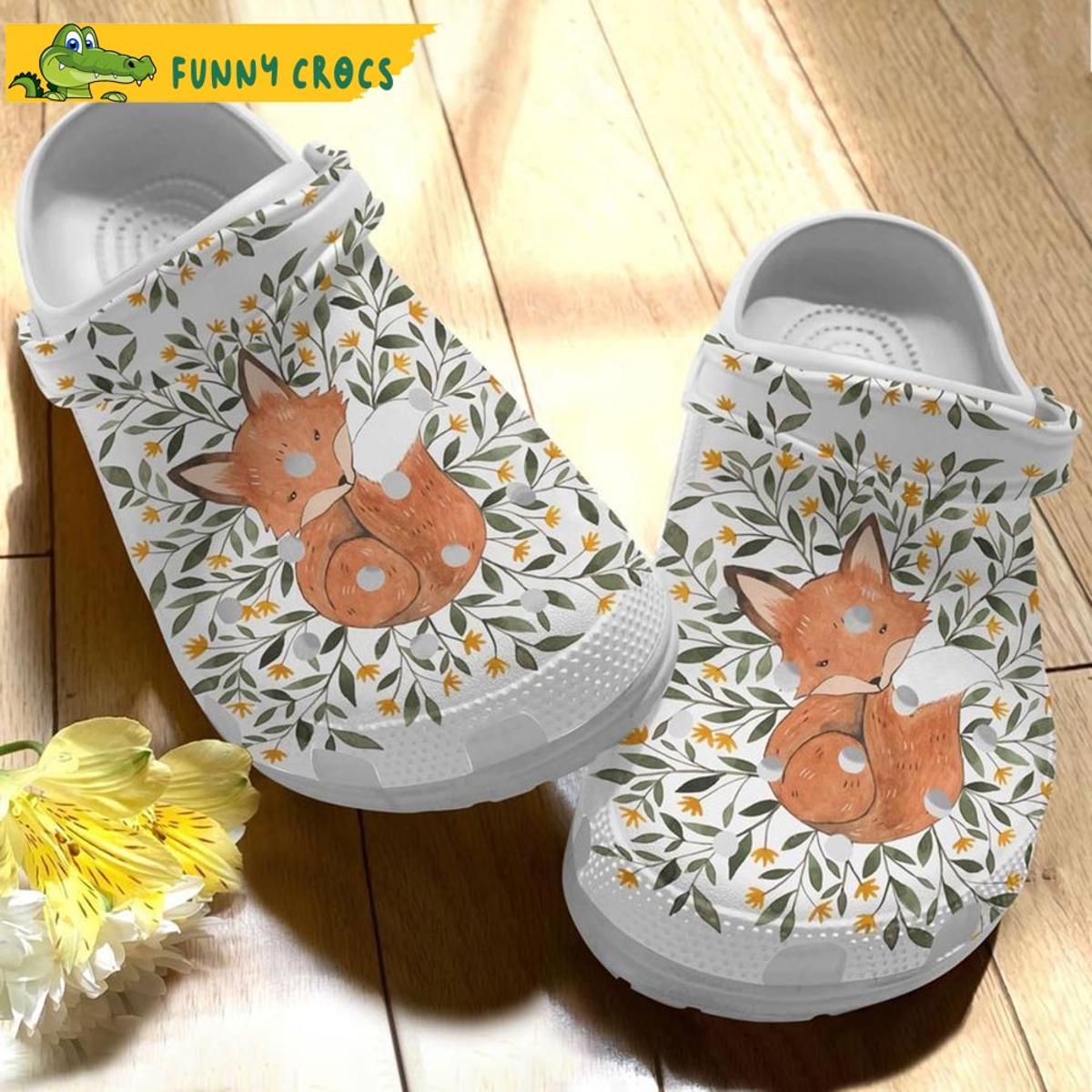 Fox Art Crocs Sandals