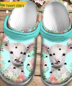 Baby Little Lamb Floral Crocs Shoes