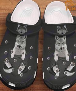 Baby Wolf Crocs Slippers