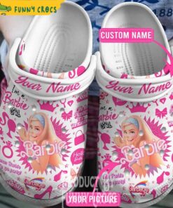 Barbie In The Pink Shoes Personalized Crocs Shoes