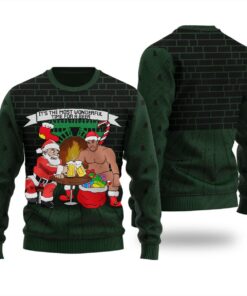 Funny Santa Barry Wood Christmas Sweater Men