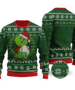 Baseball Grinch Ugly Sweaters