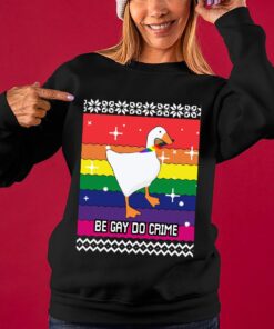 Be Gay Do Crime Lgbt Womens Ugly Sweater