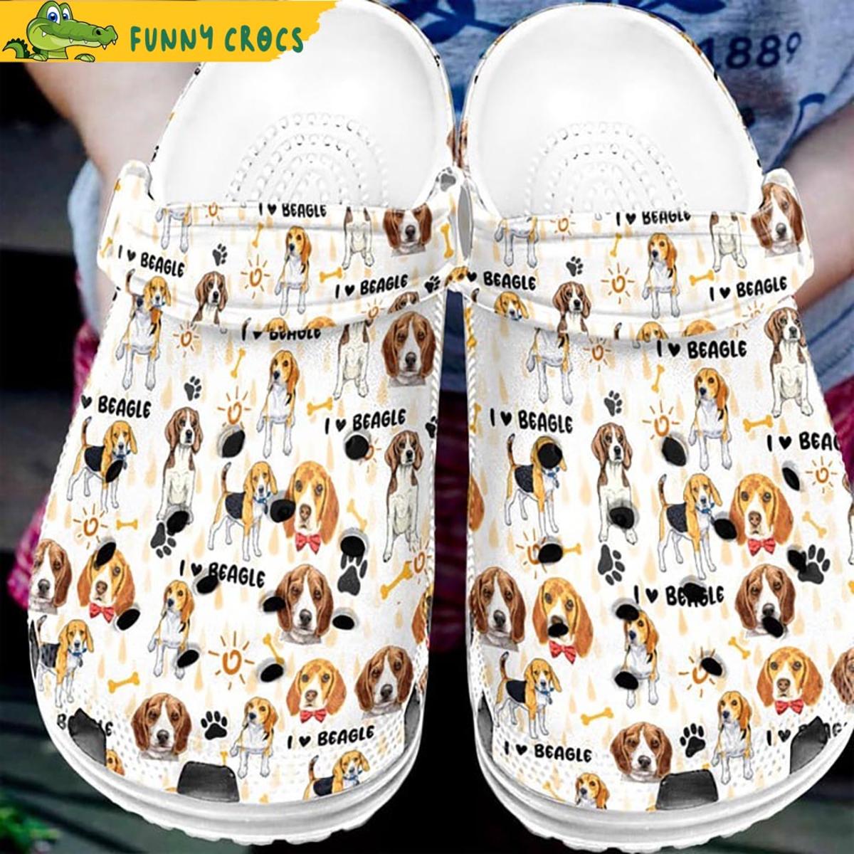 Cute Pattern Beagle Crocs Shoes