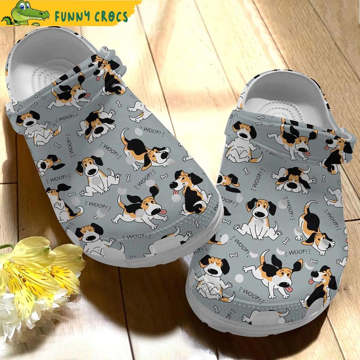 Beagle Pattern Crocs Shoes