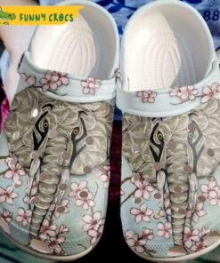 Beautiful Elephant Floral Crocs Shoes