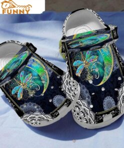 Beautiful Moon Dragonfly Crocs Sandals