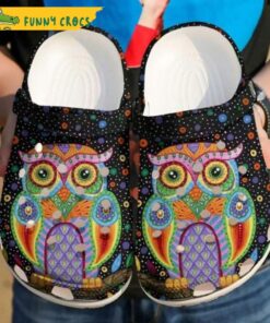 Beautiful Owl Crocs Clog Shoes