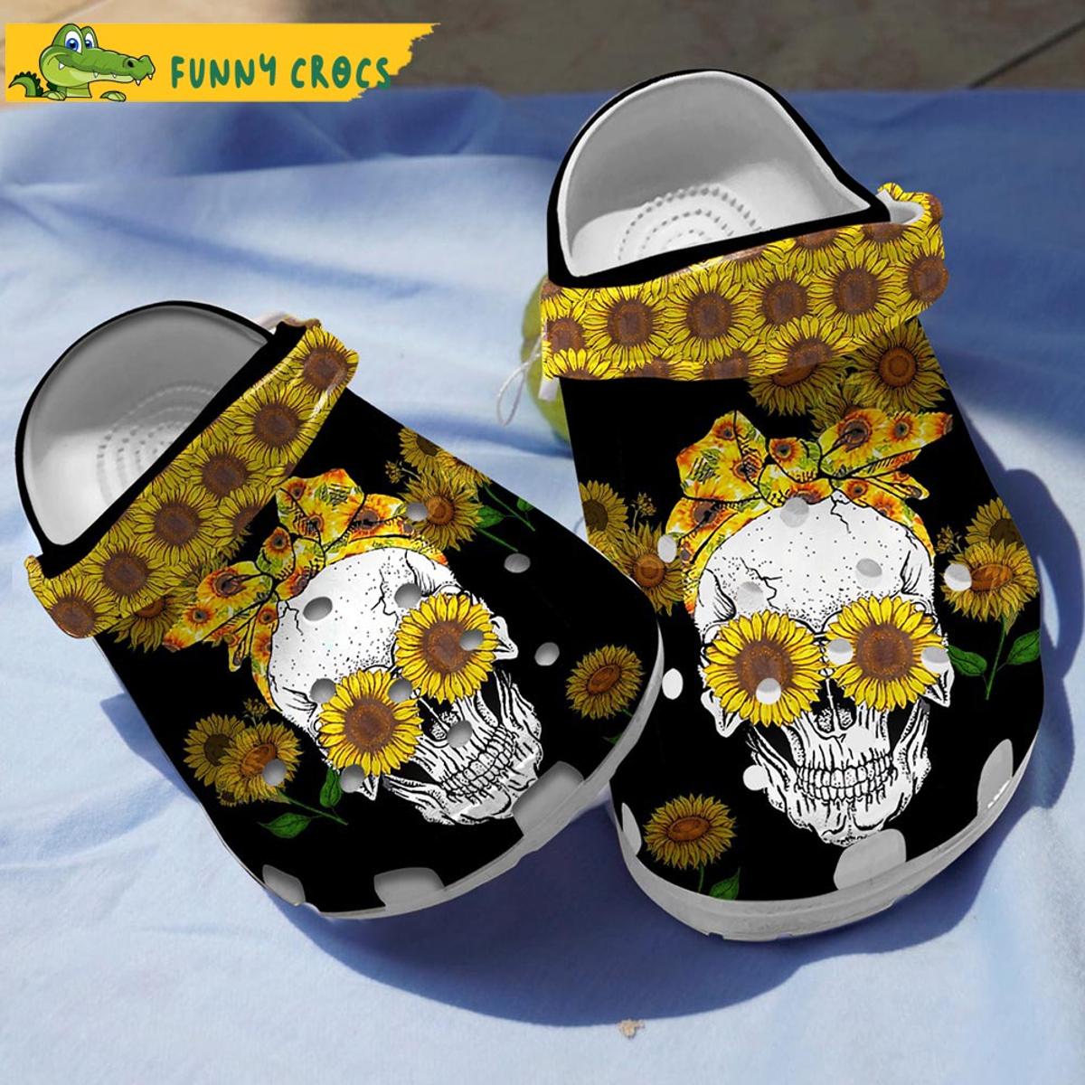 Funny Cow Skull Gifts Crocs Clog Slippers