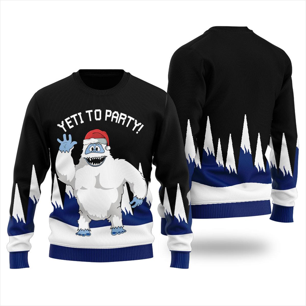 Ugly Yeti To Party Christmas Sweater