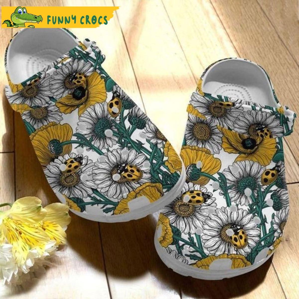 Bee Sunflower You Are My Sunshines Floral Crocs Slippers