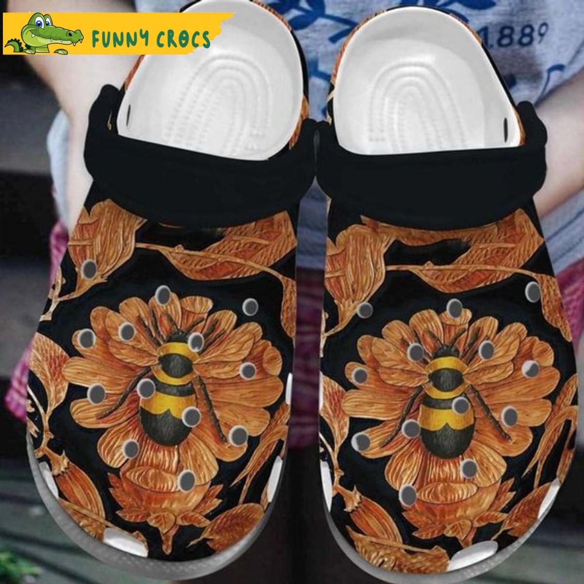 Bee Sunflower You Are My Sunshines Floral Crocs Slippers