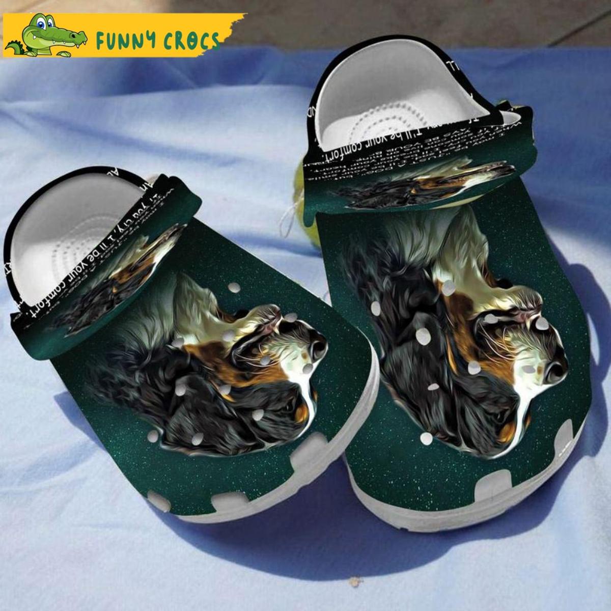 Cartoon Bernese Mountain Dog Crocs Clog Shoes