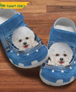 Bichon Frise Dog Crocs Slippers