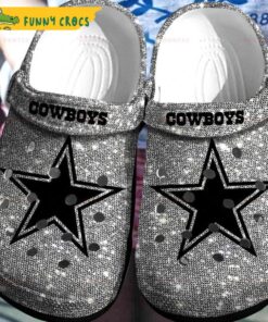 Big Logo Dallas Cowboys Grey Crocs Clog Shoes