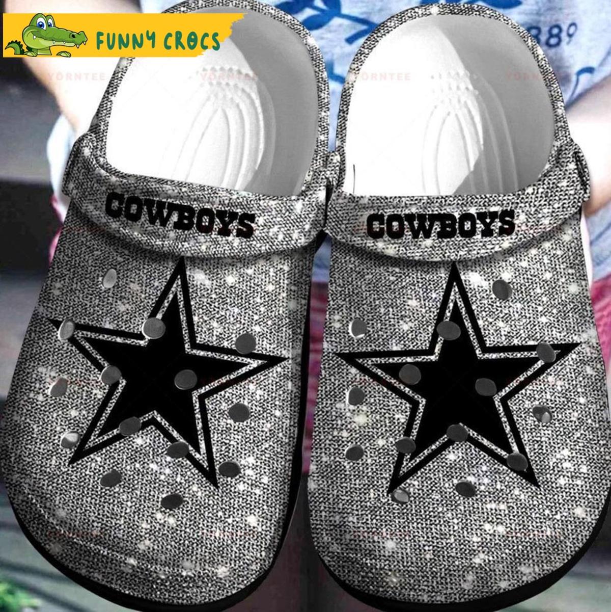 Blue Borders Dallas Cowboys Crocs Shoes