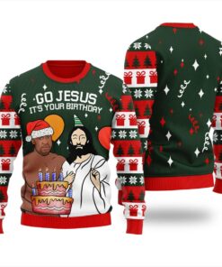 Birthday Boy Jesus Womens Ugly Christmas Sweater