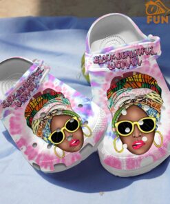 Black Beautiful Woman Hippie Crocs Shoes