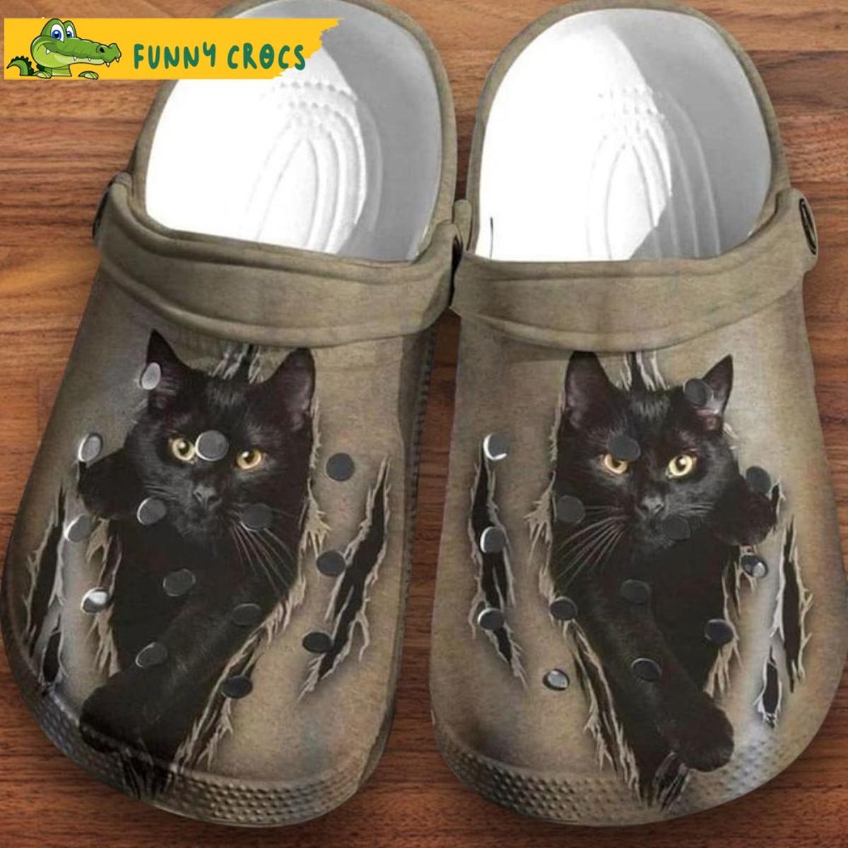 Black Cat Lovely Hanging Cat Crocs Classic