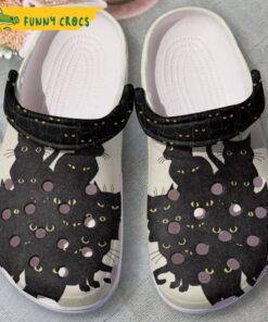 Black Cats Team Crocs Shoes