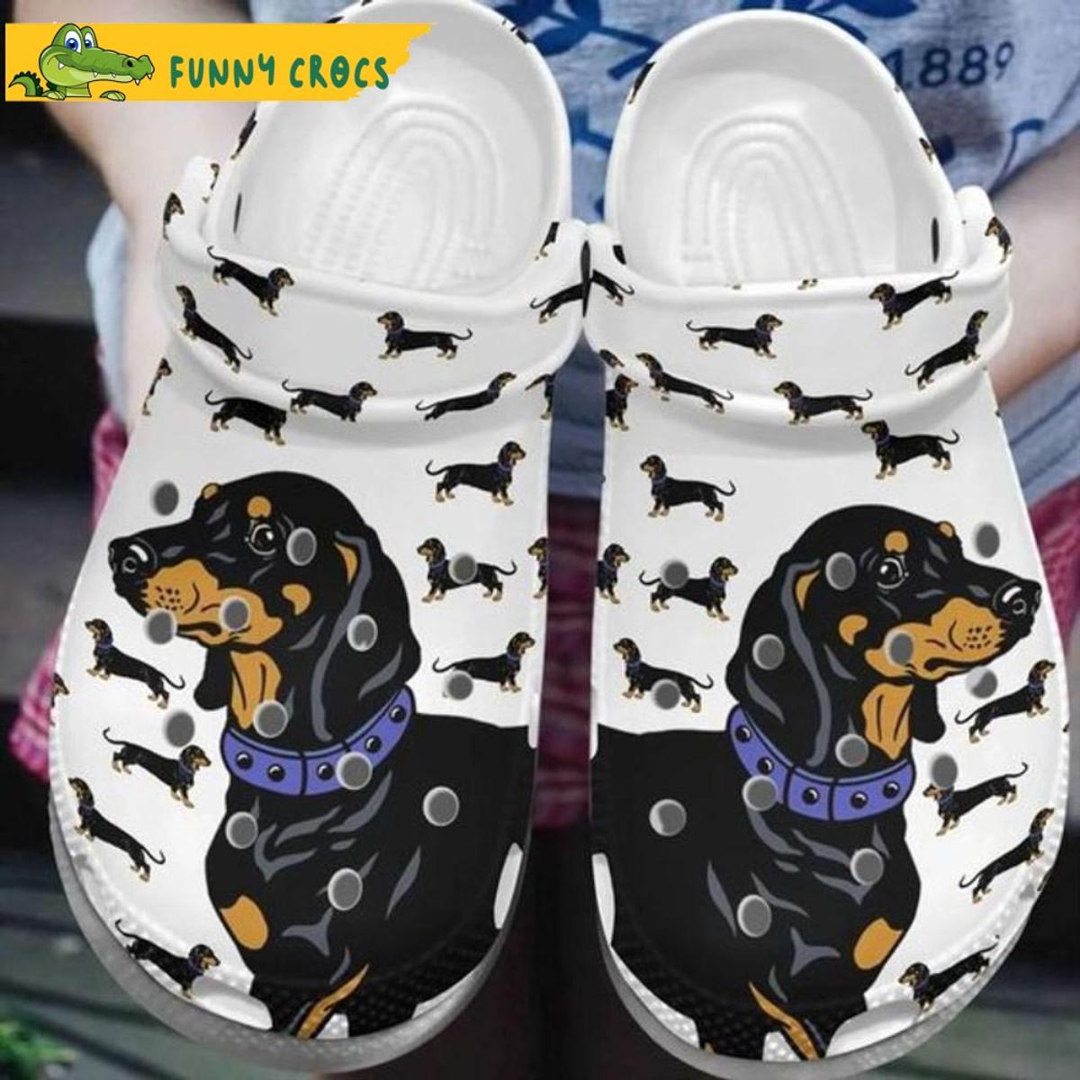 Colorful Dachshund Puppies Dog Crocs Sandals