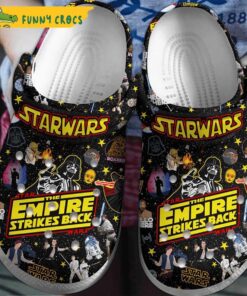 Black The Empire Strikes Back Star Wars Crocs Clog Shoes