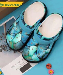 Colorful Butterfly Crocs Shoes