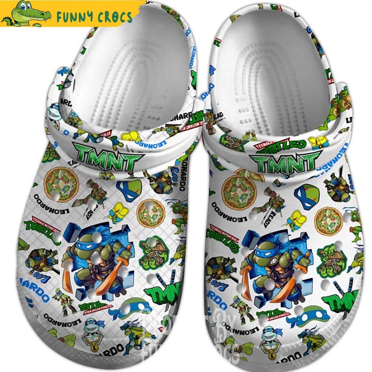 Donatello Ninja Turtle White Crocs Shoes