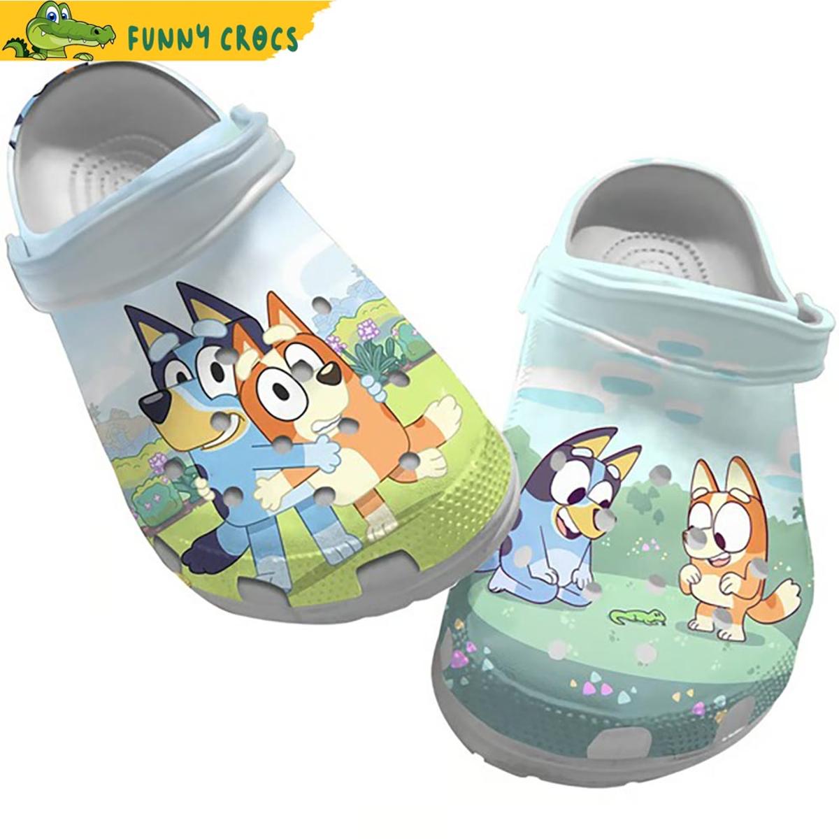 Cartoon Bluey Blue Crocs