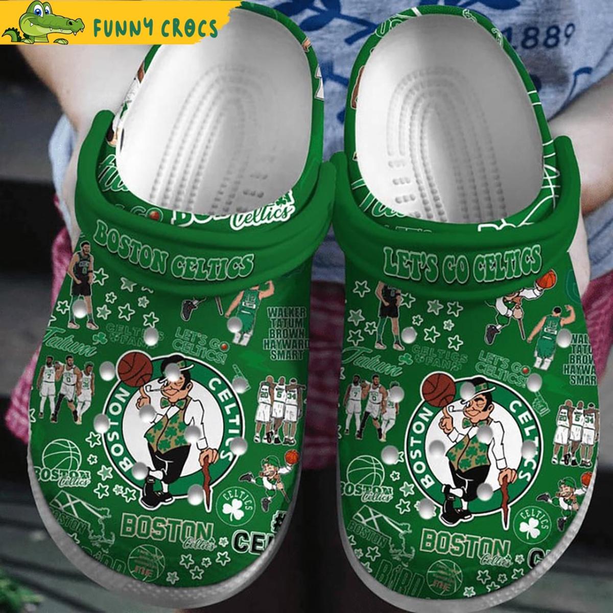 Personalized Basketball Boston Celtics Spirit Sunflower Crocs Clog Shoes