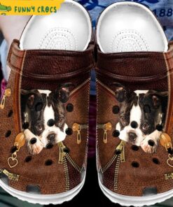 Boston Terrier Puppy Crocs Shoes