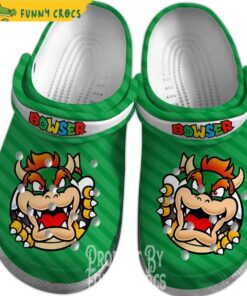 Bowser Green Gifts , Super Mario Crocs Clog Slippers