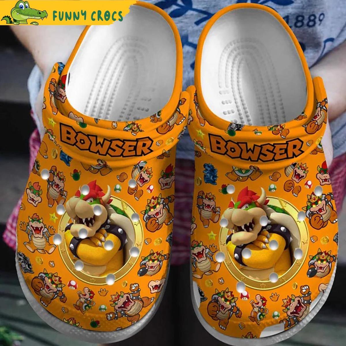 Bowser Super Mario Crocs Shoes