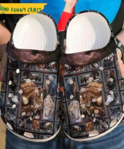 Breeds Of Horses Pattern Crocs Clog Slippers