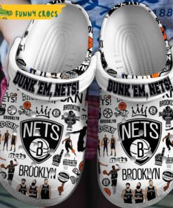 Brooklyn Nets Nba Crocs Sandals