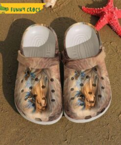 Brown Horse Crocs Slippers