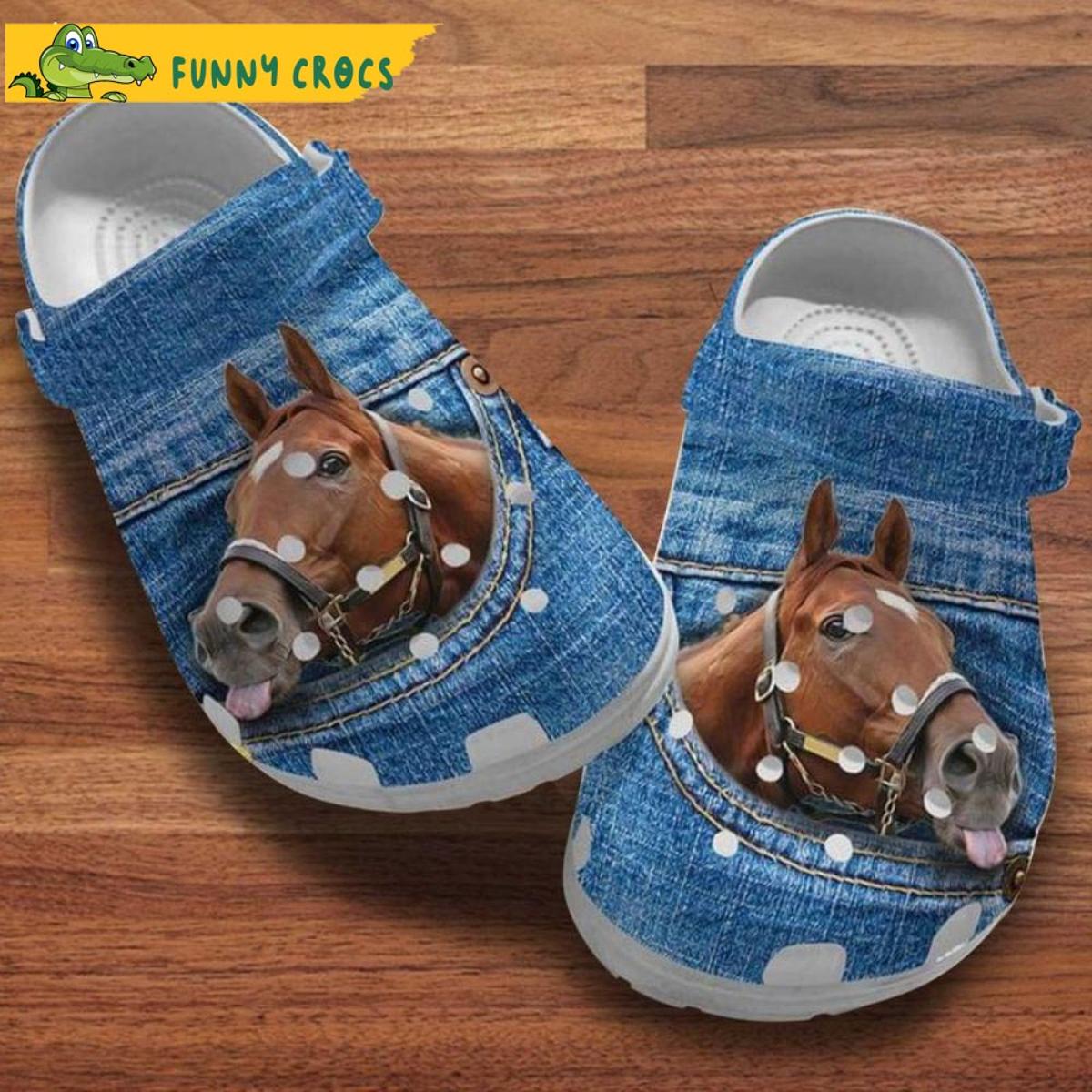 Colorful Cartoon Horse Crocs Shoes