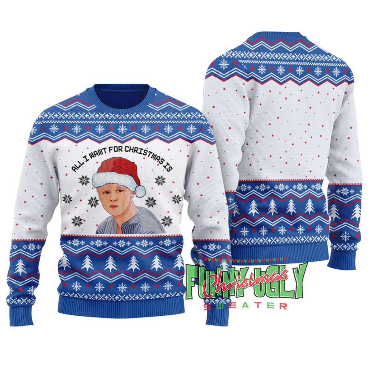 Bts Rm Mens Ugly Christmas Sweater