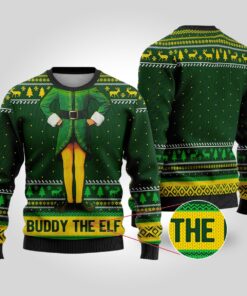 Buddy The Elf Funny Mens Ugly Christmas Sweater