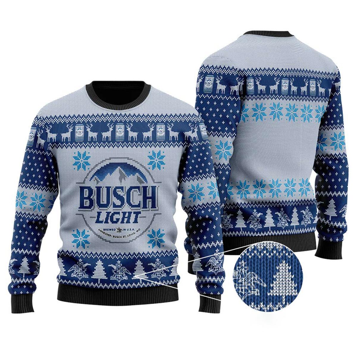 Busch Light Christmas Sweater