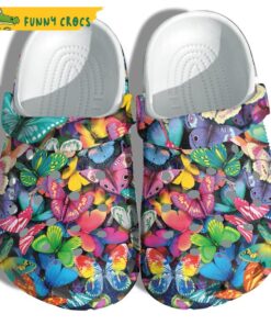 Butterflies Pattern Thanksgiving Crocs Clog Shoes